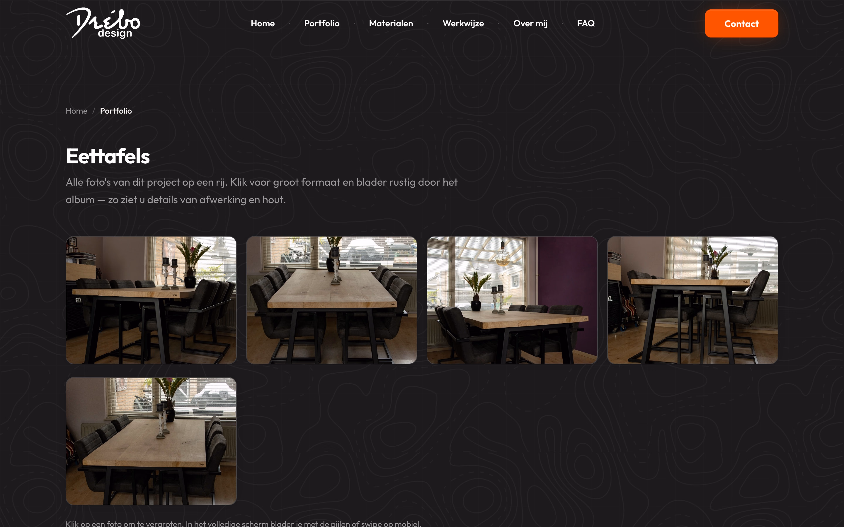 Drébo Design dining tables photo gallery